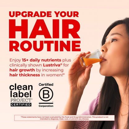 MARYRUTH'S Liquid Multivitamin + Hair Growth, Clinically Thicker Hair, 15oz